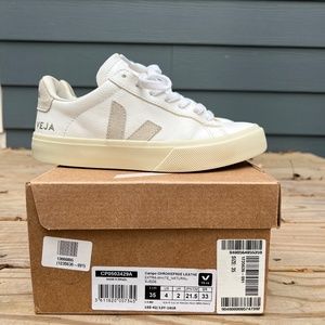 Veja Campo Chromefree Leather White Natural size 35EUR
